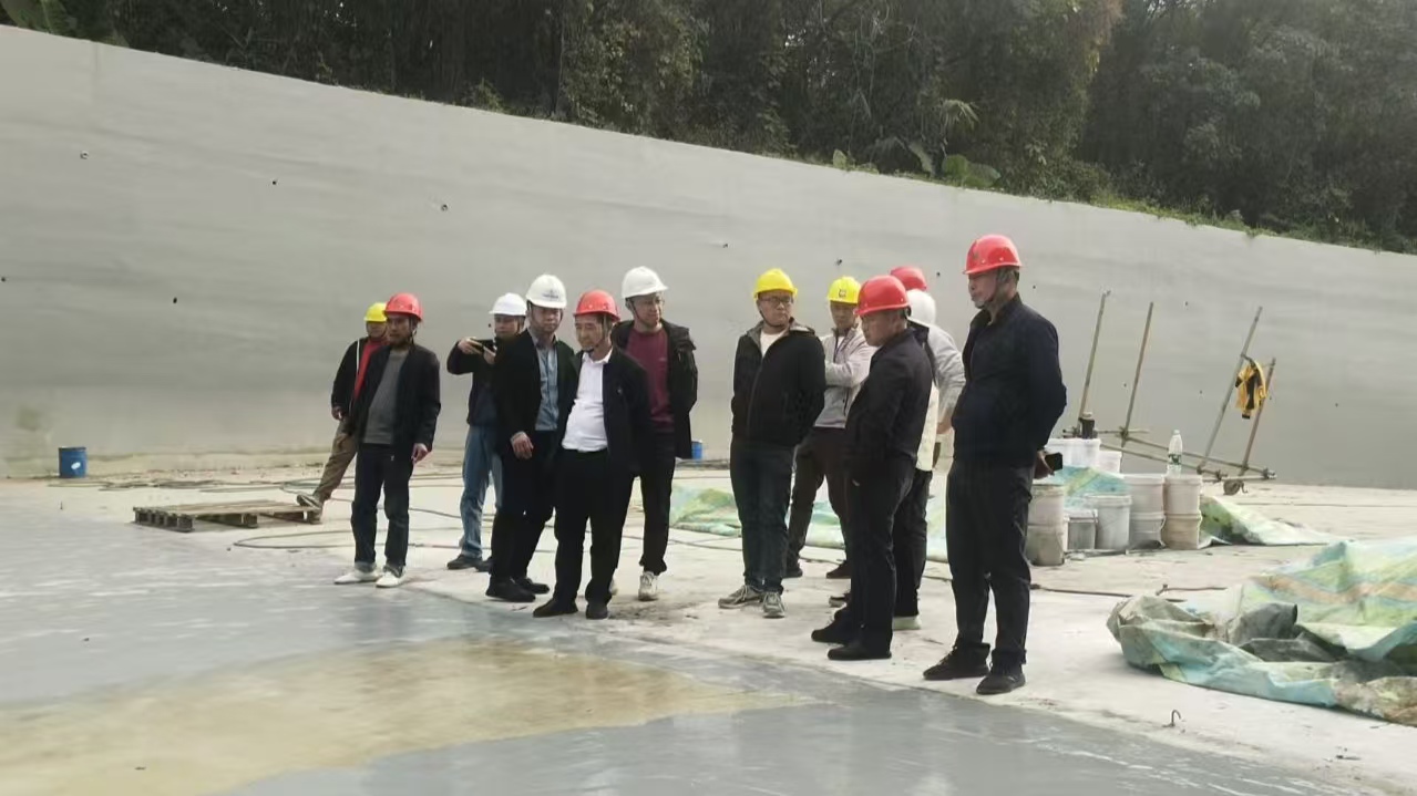 广州市东江北干流流域事务中心副主任罗华华率队调研考察大河水库除险加固工程施工情况