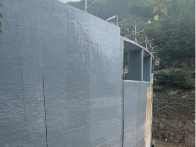 浙江省宁波市四明山镇宓家山水库迎水面聚脲防护工程