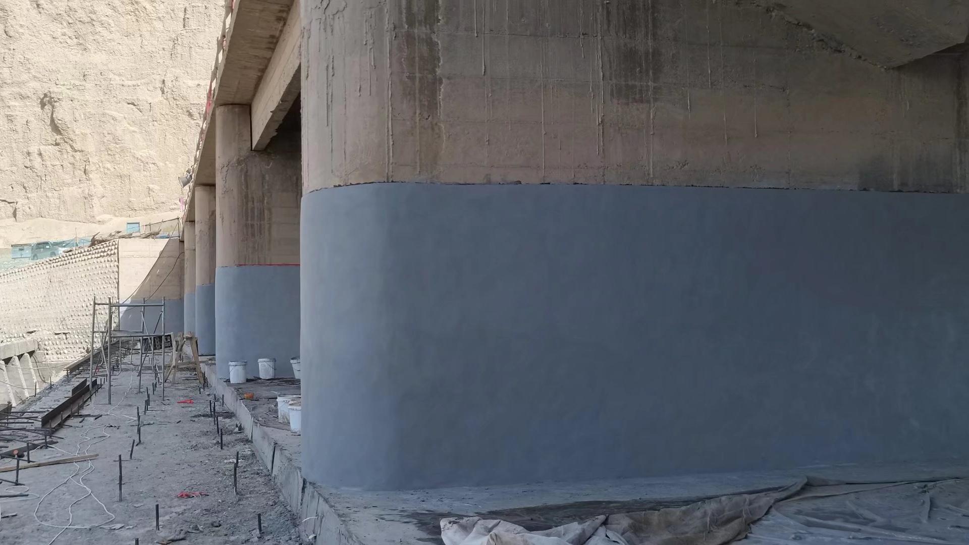 江卡渠首闸墩环氧砂浆修复工程